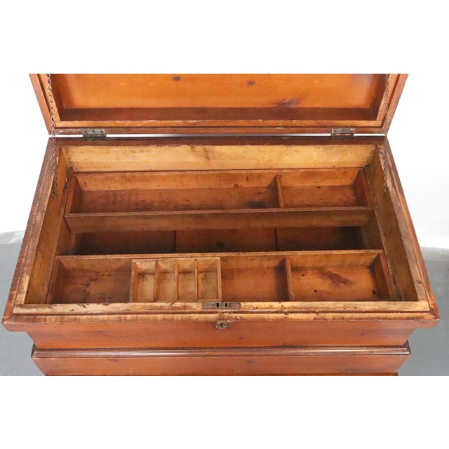 Wood Late 19th Century Victorian Pine Tool Cabinet For Sale - Image 7 of 16