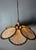 Wood Mid-Century Rattan Fan Pendant Lamp in the style of Ingo Maurer, 1970s For Sale - Image 7 of 18