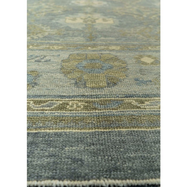Contemporary Turkish Oushak Rug 9'4" x 12'7" For Sale - Image 3 of 4