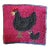 Vintage Hooked Wool Wall Hanging of a Rooster For Sale
