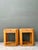 This sophisticated pair of vintage hexagonal nightstands is a stunning example of artisanal rattan craftsmanship,...