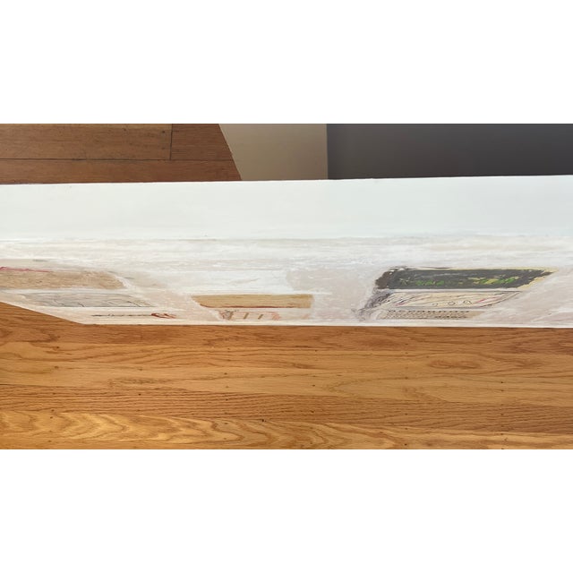 It Was a Hurricane and Then It Wasn't, Painting, Collage on Wood For Sale - Image 13 of 17