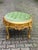 1980s Italian Rococo Gold Beech Green Velvet Bench For Sale - Image 9 of 12