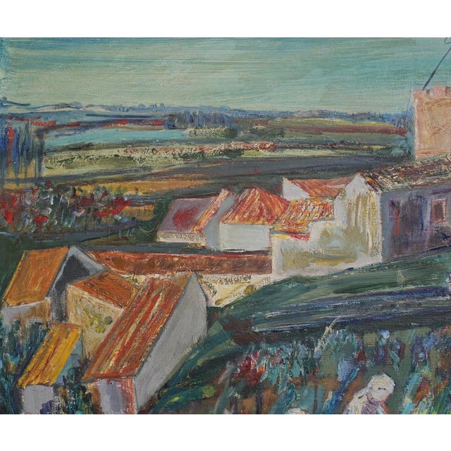 Paul Braig, Le Petit Village, 1950s, Oil on Canvas For Sale - Image 13 of 18
