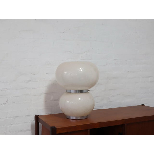 1960s Murano Pulegoso Glass Table Lamp from Mazzega, 1970s For Sale - Image 5 of 12