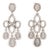 David Yurman .80ctw Diamond Chandelier Earrings, Sterling Silver, Length 1.75 In, Pair For Sale