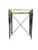 Mid 20th Century Vintage Maison Jansen Style Hollywood Regency Accent Table | French Neoclassical Brass Lion Head & Paw Feet | Glass Top Side Table For Sale - Image 5 of 15