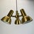 3-Spot Brass Tone Hanging Light by Koch and Lowy for OMI Lighting, Germany, 1970s For Sale - Image 3 of 18