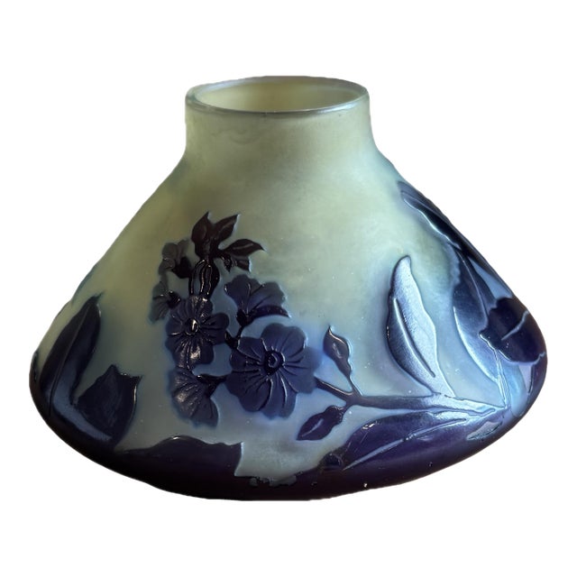 Late 19th Century Rare Gorgeous Multi-Layered Emile Galle Signed Vase For Sale