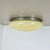 Large Modernist Art Deco Metal Plafoniere Flush Mount, France, 1920s For Sale - Image 6 of 18