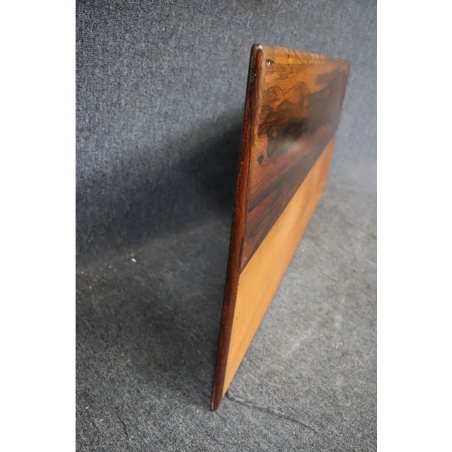 Mid century headboard, double size in Rosewood. This item includes restricted materials and can not be sold outside of the...