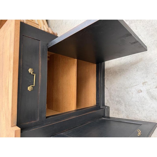 Black Large Mahogany Sideboard, 1950s For Sale - Image 8 of 14