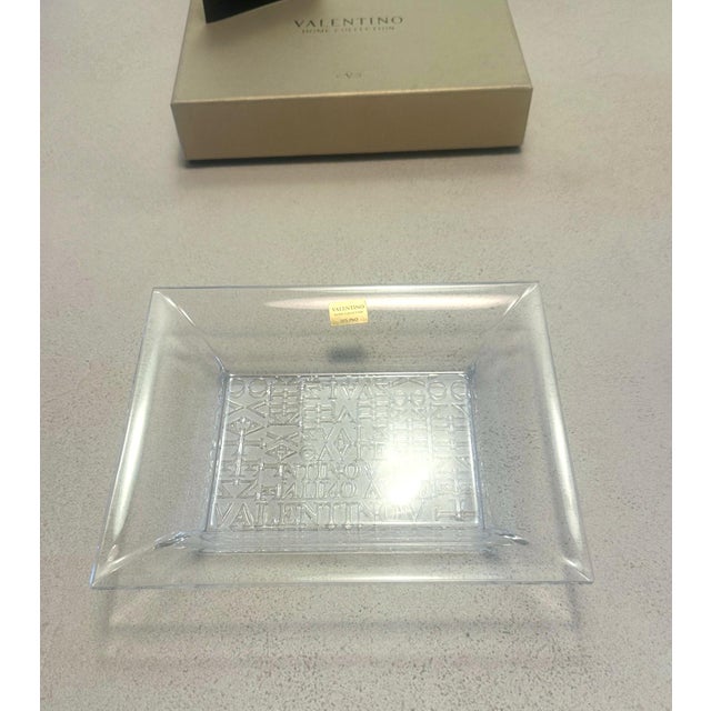 Valentino Valentino Clear Vide Poche or Ashtray For Sale - Image 4 of 7
