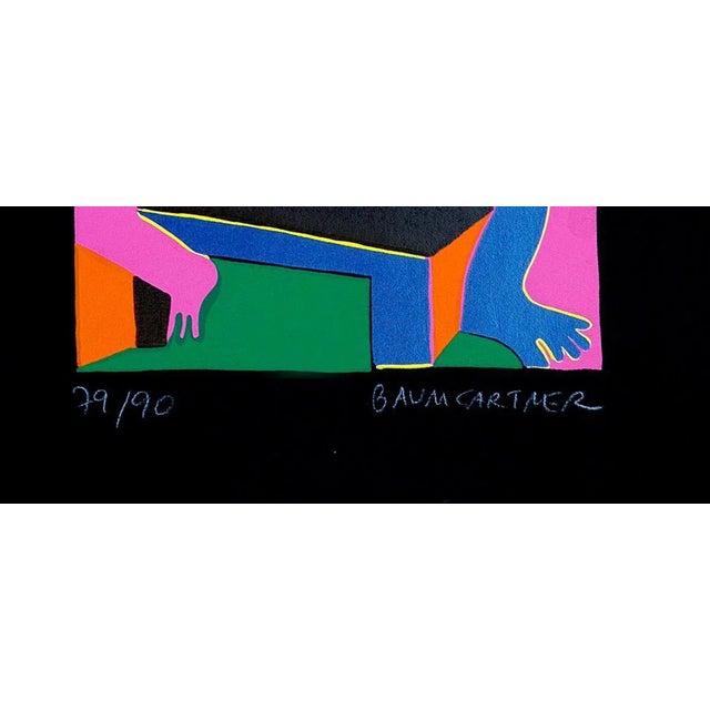 Man in Pink - Original Screen Print by Fritz Baumgartner - 1970 ca. 1970 For Sale - Image 3 of 4