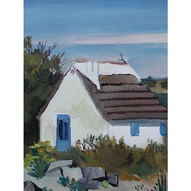 Yves Brayer, Cabins in the Camargue, 1950s, Painting, Framed For Sale - Image 4 of 18