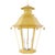Vintage Chinoiserie Yellow Tole Hanging Lantern Chandelier With Brass Bells For Sale - Image 13 of 13