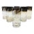 Mid Century Silver Fade Highball Tumblers by Vitreon - Set of 6 For Sale