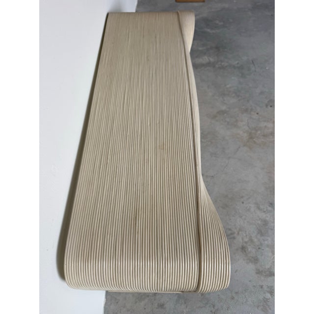 1980's Betty Cobonpue–Style Coastal Organic Split Reed Rattan Console Table For Sale In Miami - Image 6 of 10