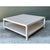 Vintage White Wood Square Coffee Table For Sale - Image 4 of 12