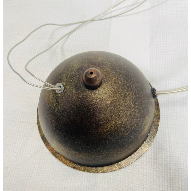 Handmade “Roots” Table Lamp by F+m Fos, Oxidized Gold Ring, Greece For Sale - Image 17 of 18