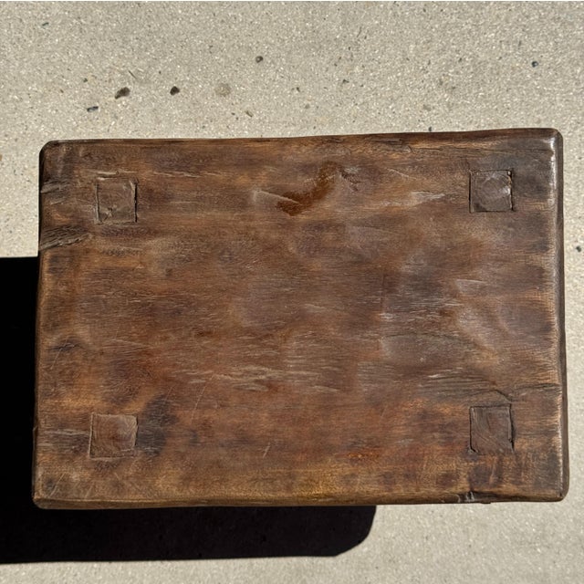 Small Rectangular Stool in Teak For Sale - Image 14 of 18
