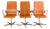 Oxford Office Chairs by Arne Jacobsen for Fritz Hansen, Set of 3 For Sale