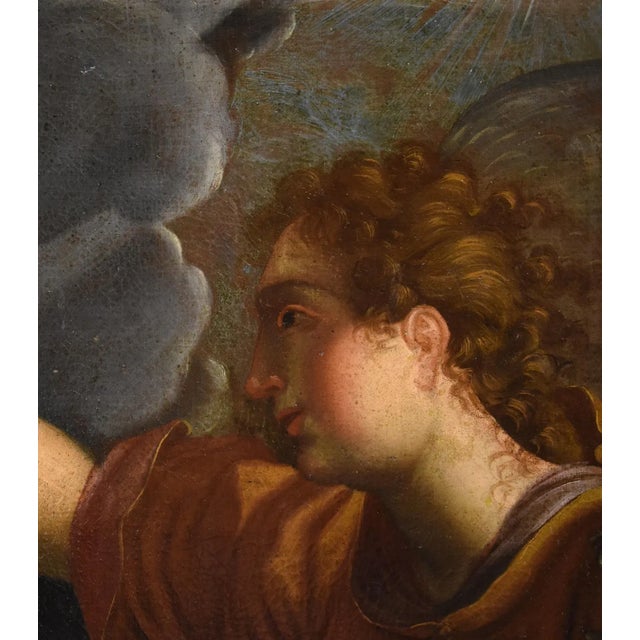 Baroque After Pieter De Witte, Annunciation with the Archangel Gabriel, 1600, Oil on Canvas, Framed For Sale - Image 3 of 13