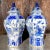 Asian Vintage Asian Blue and White Urns - a Pair For Sale - Image 3 of 9