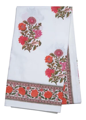 Sanya Tablecloth, 4-seat table - Pink & Orange