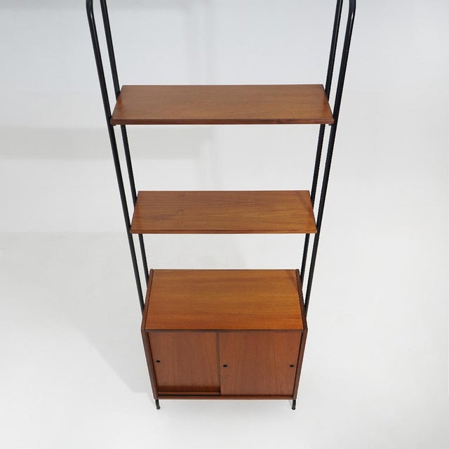 Metal Bookcase with Metal Uprights by Amma Torino, 1960s For Sale - Image 7 of 15