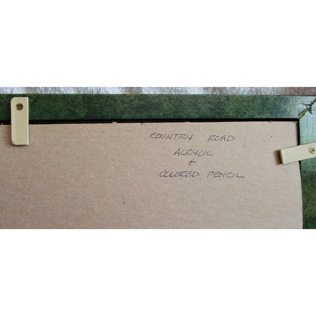 2000 - 2009 "Country Road" Contemporary Original Landscape Acrylic Painting by Curt Hitch, Framed For Sale - Image 5 of 8