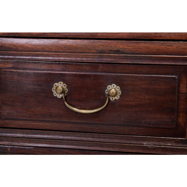 Early 20th Century A Fine Pair of Chinese Hardwood Cabinets For Sale - Image 6 of 10