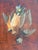 Realism Antique French Oil on Wood Painting Game Birds Fowl Still Life Tromp l'Oiel - Signed For Sale - Image 3 of 8