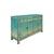 Chinese Chinese Oriental Distressed Turquoise Blue Sideboard Buffet Table Cabinet For Sale - Image 3 of 7
