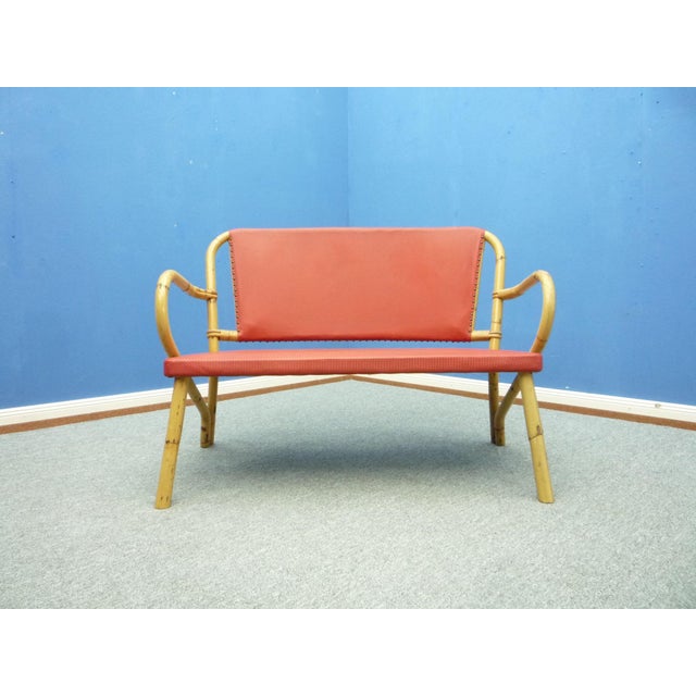 Bamboo Living Room Set, 1950s, Set of 4 For Sale - Image 4 of 18