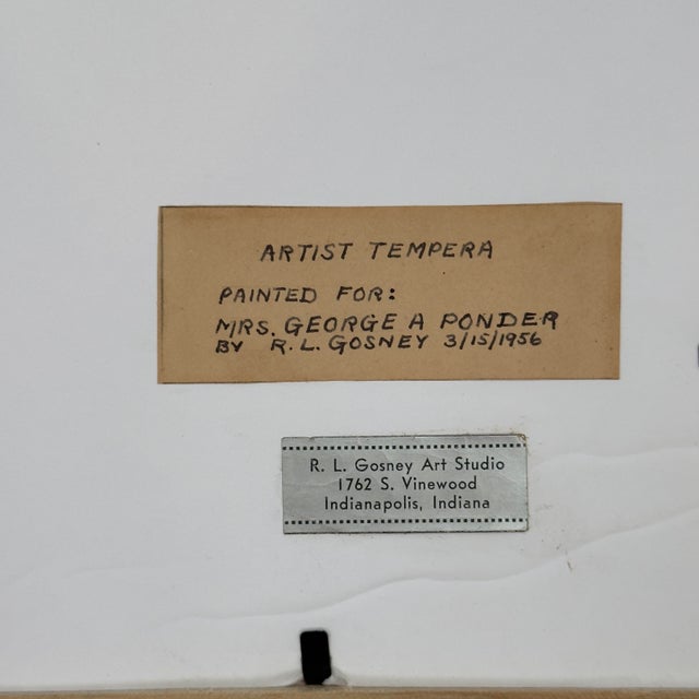 Paint Vintage Original Tempera "Light Under a Bushel" Biblical Painting For Sale - Image 7 of 10