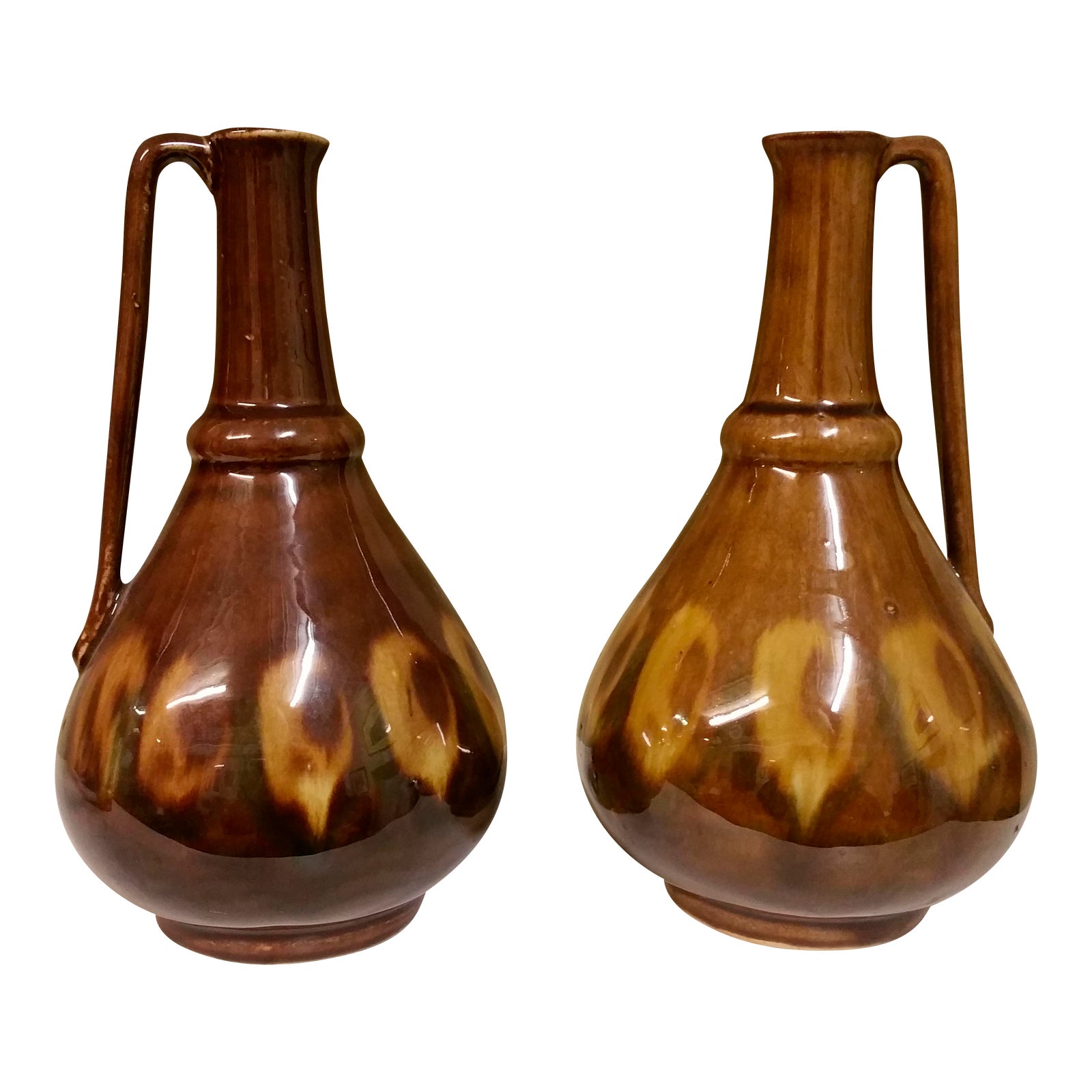 MidCentury Poland Ceramic Decanter A Pair Chairish