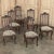 Early 20th Century Set of 6 Antique Country French Liègeois Hand Carved Oak Dining Chairs With Needlepoint Tapestry For Sale - Image 5 of 17