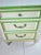 1970s Vintage Mid Century Desk by Stanley Four Drawer Ivory and Green For Sale In Naples, FL - Image 6 of 12