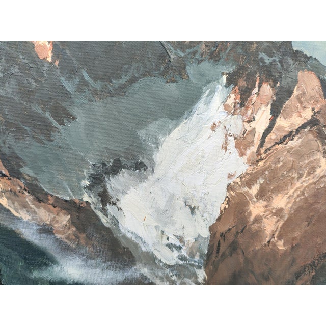 Arno Lemke, Waxenstein and Alpspitze, 1950s, Oil on Canvas For Sale - Image 7 of 15