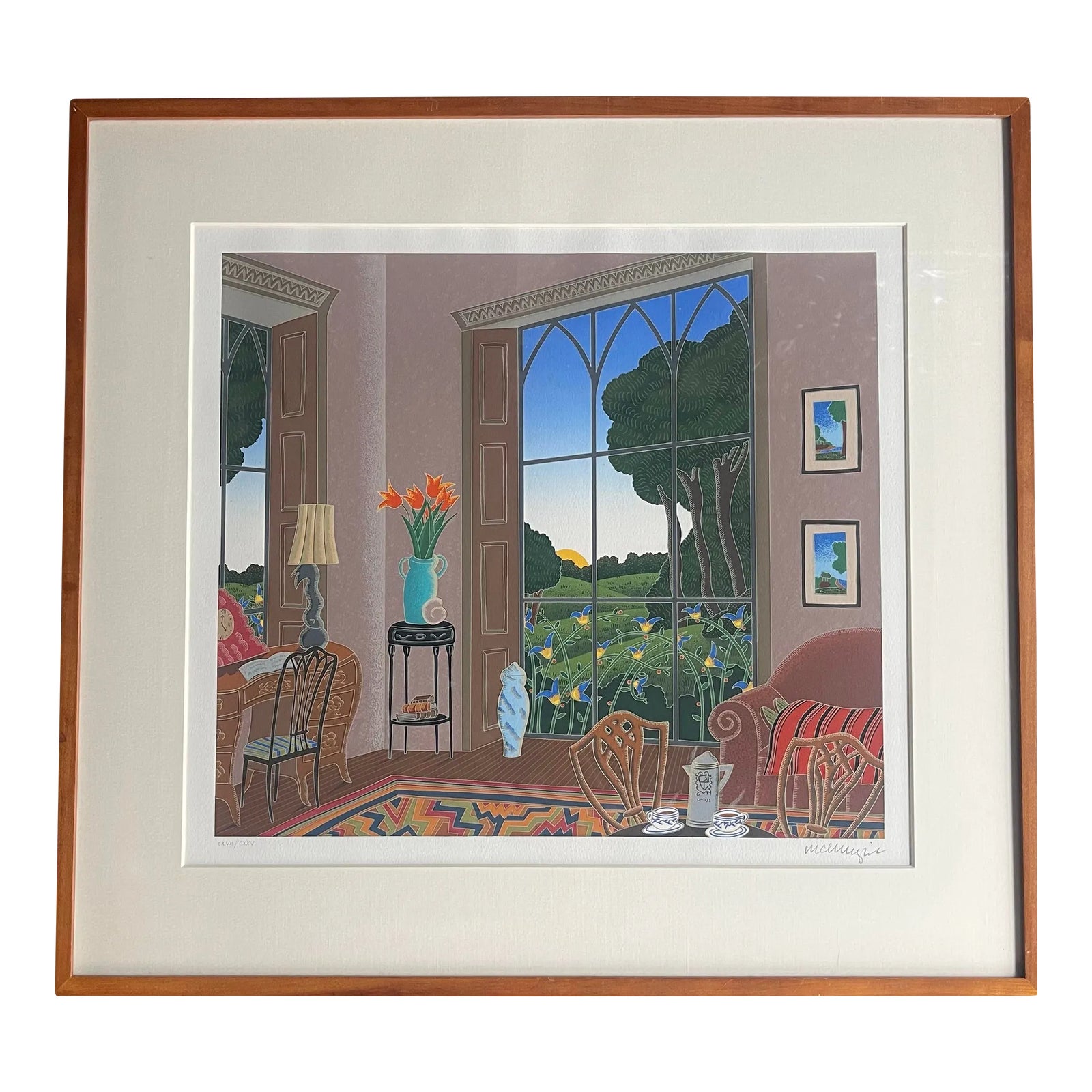 シルクスクリーン  Thomas McKnight Thomas McKnight Signed Limited Edition Serigraph – Framed