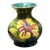Vintage Moorcroft Hibiscus Vase Green Floral Pottery England Queen Mary Label 3.5 Inch For Sale