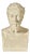 Joseph Hugues Fabisch Bust in Marble by J. Cozlin For Sale
