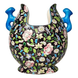 Gueulard Vase in Glazed Ceramic from Gien, 1890s For Sale