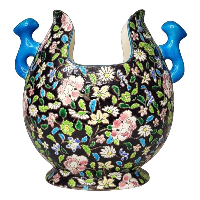Gueulard Vase in Glazed Ceramic from Gien, 1890s For Sale