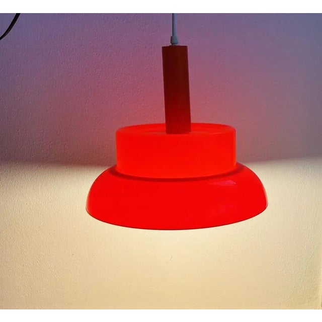 Mid-Century Modern Orange Hanging Lamp in Acrylic, 1960s For Sale - Image 6 of 13