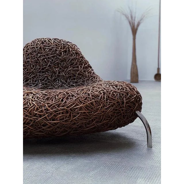 Rattan Wicker Nest Chair by Udom Udomsrianan & Planet, Thailand, 2000s For Sale - Image 12 of 14