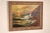 Impressionist stormy coastal seascape painting at sunset by California artist Richard Dey De Ribcowsky (1880-1936). Oil on...