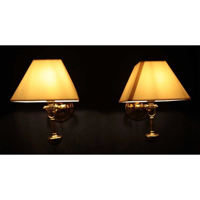 Brass Boat Wall Lamps, Set of 2 For Sale - Image 3 of 13
