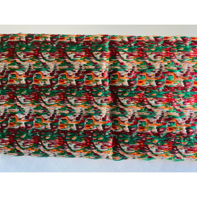 Textile Vintage Uncut Woven Silk Persian Termeh Textile - 2.67 Yards For Sale - Image 7 of 13